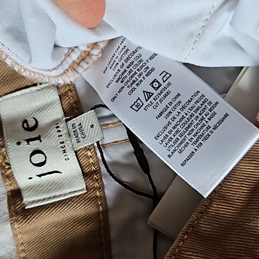 Joie Lierre quilted wide leg cropped pants size 4 - Picture 16 of 16